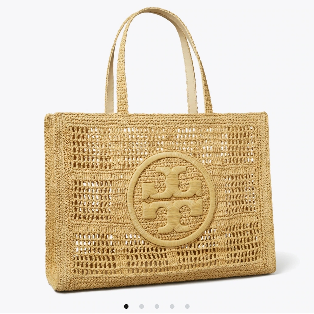 Tory Burch Hand Crocheted Tote Bag